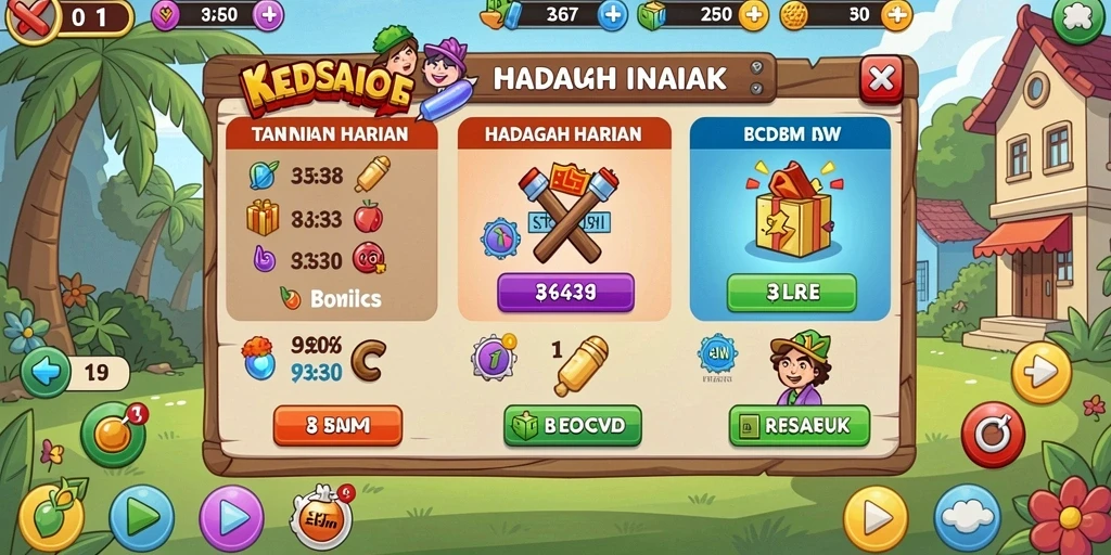Tampilan layar awal LUSA777 yang memukau.