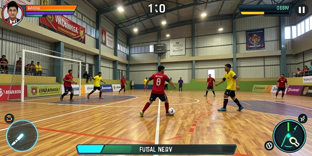 Tampilan utama permainan dengan grafis yang menawan.