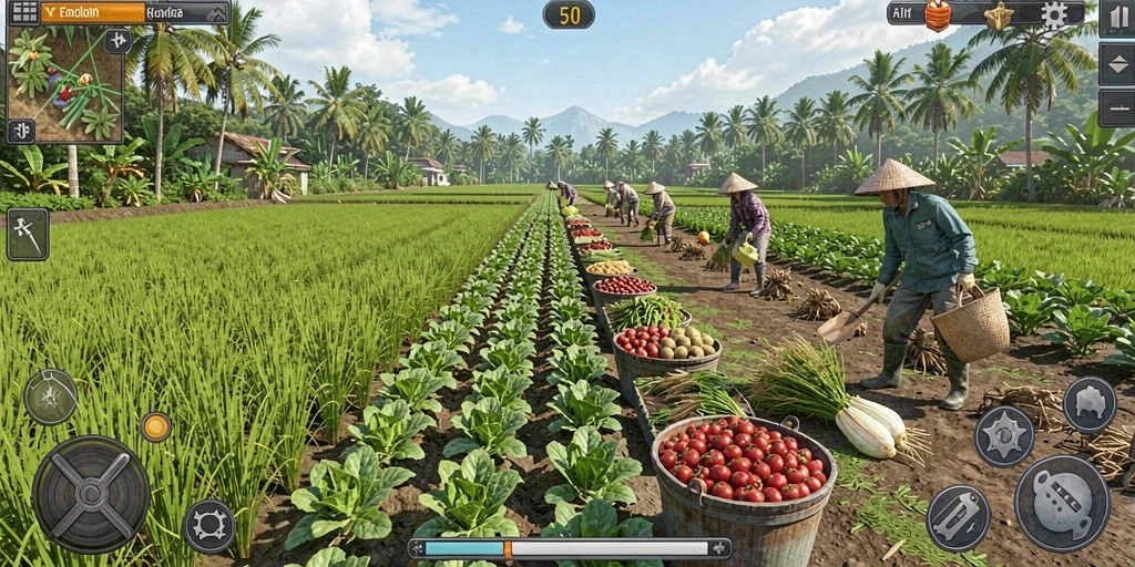 Screenshot menunjukkan aksi seru di level baru.
